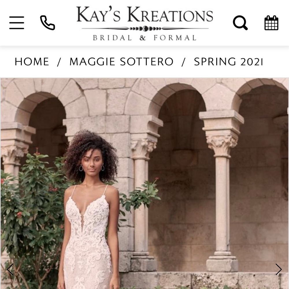 Maggie Sottero “Tuscany Royale” Wedding Dress, Size 12
